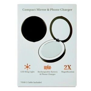 Compact Mirror & Charger 🪞 🔌